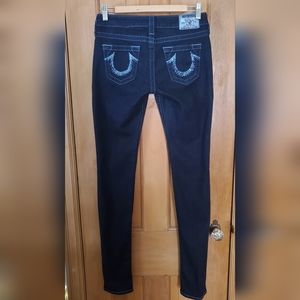 True Religion Size 28 Dark Blue Jeans